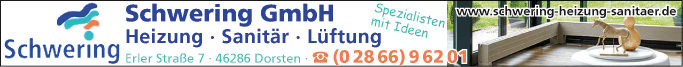 Anzeige Schwering GmbH Heizung und Sanitär