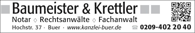 Anzeige Anwälte Baumeister & Krettler