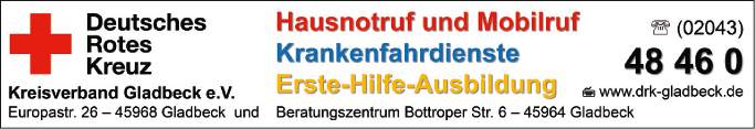 Anzeige Deutsches Rotes Kreuz