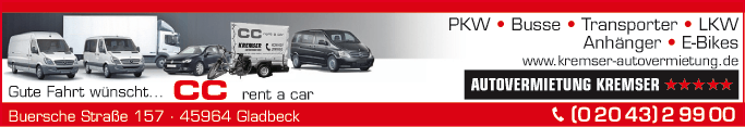 Anzeige Autovermietung Kremser GmbH