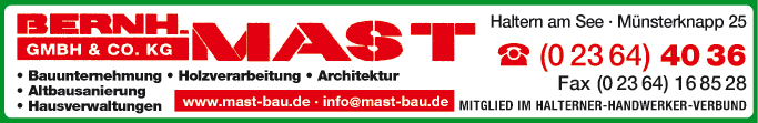 Anzeige Mast Bernhard GmbH & Co. KG