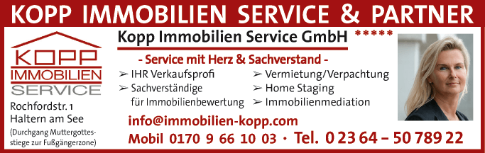 Anzeige Kopp Immobilien Service GmbH