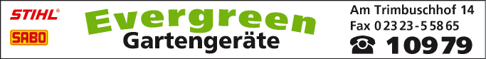 Anzeige EVERGREEN Gartengeräte GmbH