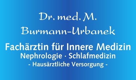 Kundenlogo von Dr. med. M. Burmann-Urbanek