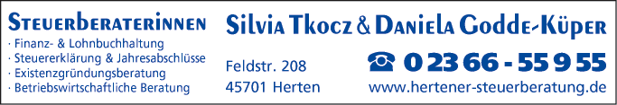 Anzeige Steuerberaterinnen Tkocz & Godde-Küper