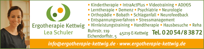 Anzeige Ergotherapie Kettwig Lea Schuler