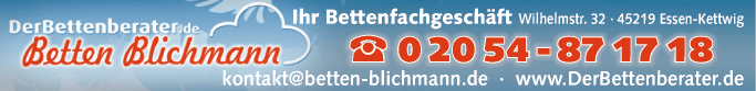 Anzeige Betten Blichmann - Ihr Bettenfachgeschäft