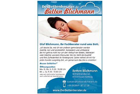Kundenbild groß 8 Betten Blichmann - Ihr Bettenfachgeschäft