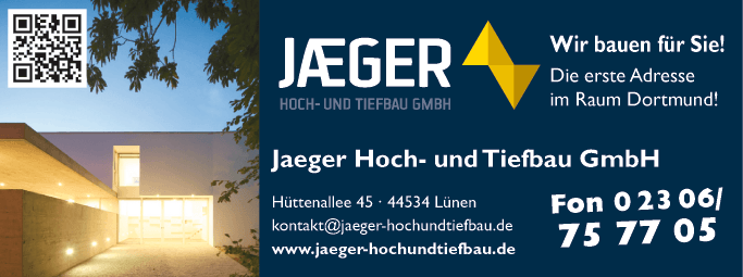 Anzeige Jaeger Hoch- & Tiefbau GmbH