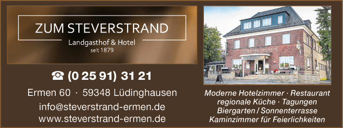 Anzeige Hotel Zum Steverstrand