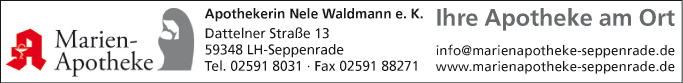 Anzeige Marien-Apotheke Inh. Nele Waldmann e.K.