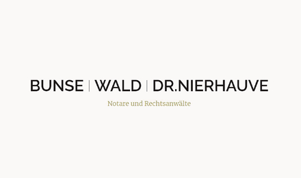 Kundenlogo von Anwaltskanzlei Bunse & Wald & Dr. Nierhauve