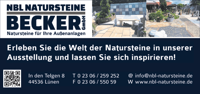 Anzeige NBL Natursteine Becker GmbH