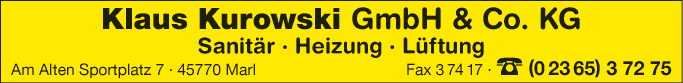 Anzeige Kurowski Klaus GmbH & Co. KG