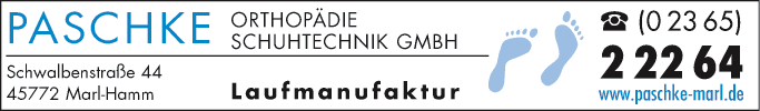 Anzeige Orthopädie-Schuhtechnik Paschke GmbH