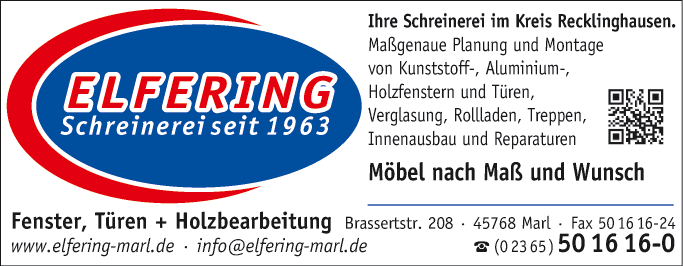 Anzeige ELFERING Hermann GmbH
