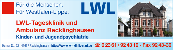 Anzeige LWL Tagesklinik und Ambulanz Recklinghausen