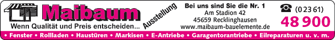 Anzeige Maibaum Bauelemente GmbH & Co. KG