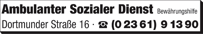 Anzeige Ambulanter Sozialer Dienst