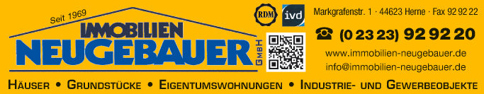 Anzeige Immobilien Neugebauer GmbH