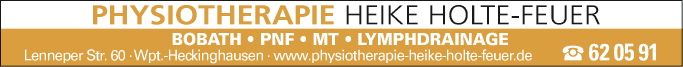 Anzeige Holte-Feuer Heike, Physiotherapie