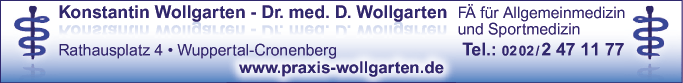 Anzeige Wollgarten Konstantin FA für Allgemeinmedizin