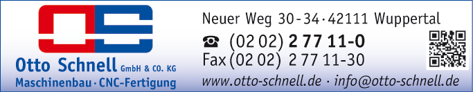 Anzeige Schnell Otto GmbH & Co. KG