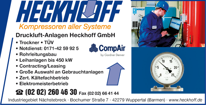 Anzeige Heckhoff Druckluftanlagen GmbH
