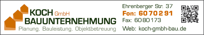 Anzeige Koch GmbH Bauunternehmung