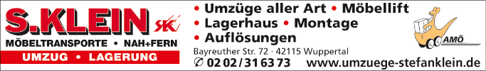 Anzeige Umzüge S. Klein GmbH & Co. KG