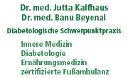 Kundenlogo Kalfhaus Jutta Dr. med., Beyenal Banu Dr. med.