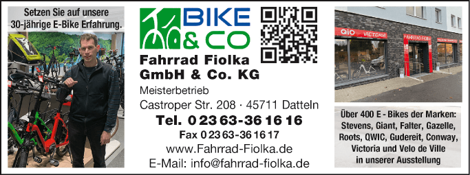 Anzeige Fahrrad Fiolka GmbH & Co. KG
