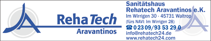 Anzeige Aravantinos Reha Tech