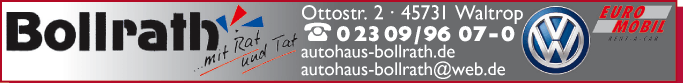 Anzeige Bollrath Autohaus