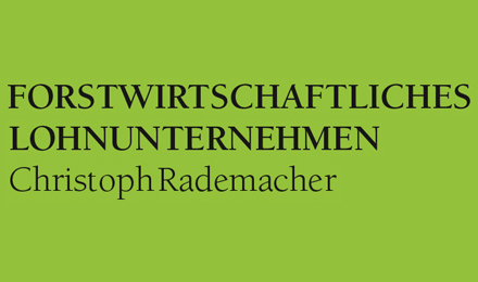 Kundenlogo von Christoph Rademacher Forstwirtsch. Lohnunternehmen
