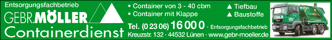 Anzeige Gebr. MÖLLER GmbH & Co. KG Containerdienst