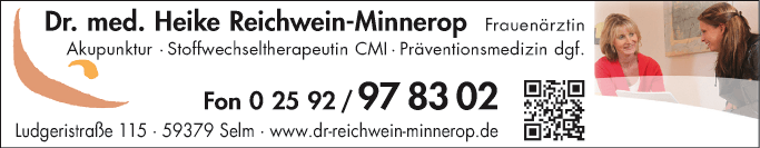 Anzeige Reichwein-Minnerop Heike Dr. med.