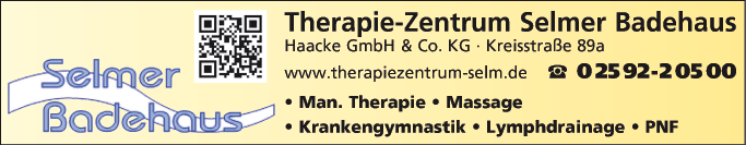 Anzeige Badehaus Haacke Therapiezentrum Selm