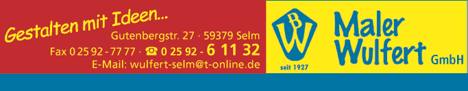 Anzeige Wulfert Maler GmbH