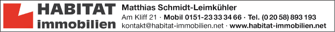 Anzeige Habitat Immobilien Matthias Schmidt-Leimkühler