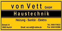 Kundenlogo von Vett GmbH Heizung und Sanitär