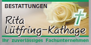 Kundenlogo von Lütfring-Kathage Rita Bestattungen Kundenlogo von Lütfring-Kathage Rita Bestattungen