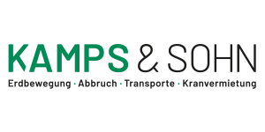 Kundenlogo von Kamps & Sohn GmbH Erdbewegung – Abbruch – Transporte - Kran...