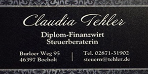 Kundenlogo von Tehler Claudia Steuerberaterin Kundenlogo von Tehler Claudia Steuerberaterin