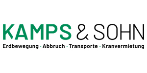 Kundenlogo von Kamps & Sohn GmbH Erdbewegung – Abbruch – Transporte - Kranvermietung