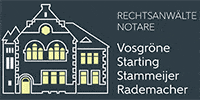 Kundenlogo Rechtsanwälte und Notare Starting - Rademacher - Pillich - Vosgröne a.D. Kundenlogo Rechtsanwälte und Notare Starting - Rademacher - Pillich - Vosgröne a.D.