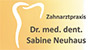 Kundenlogo von Neuhaus Sabine Dr. med. dent. Zahnärztin
