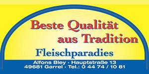 Kundenlogo von Bley Fleischparadies Fleisch- und Wurstwaren