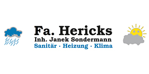 Kundenlogo von Hericks Heizung u. Sanitär Inh. Janek Sondermann Kundenlogo von Hericks Heizung u. Sanitär Inh. Janek Sondermann