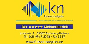 Kundenlogo von Fliesen K. Nägeler GmbH & Co.KG